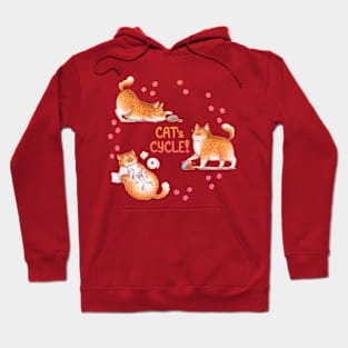 Cat's Cycle (Orange) Hoodie